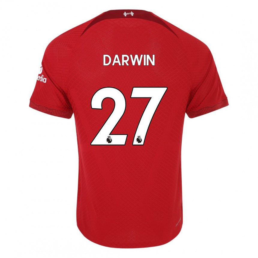 Kinder Darwin Nunez #27 Dunkelrot Heimtrikot Trikot 2022/23 T-shirt Belgien