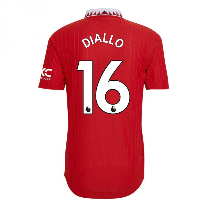 Kinder Amad Diallo #16 Rot Heimtrikot Trikot 2022/23 T-shirt Belgien