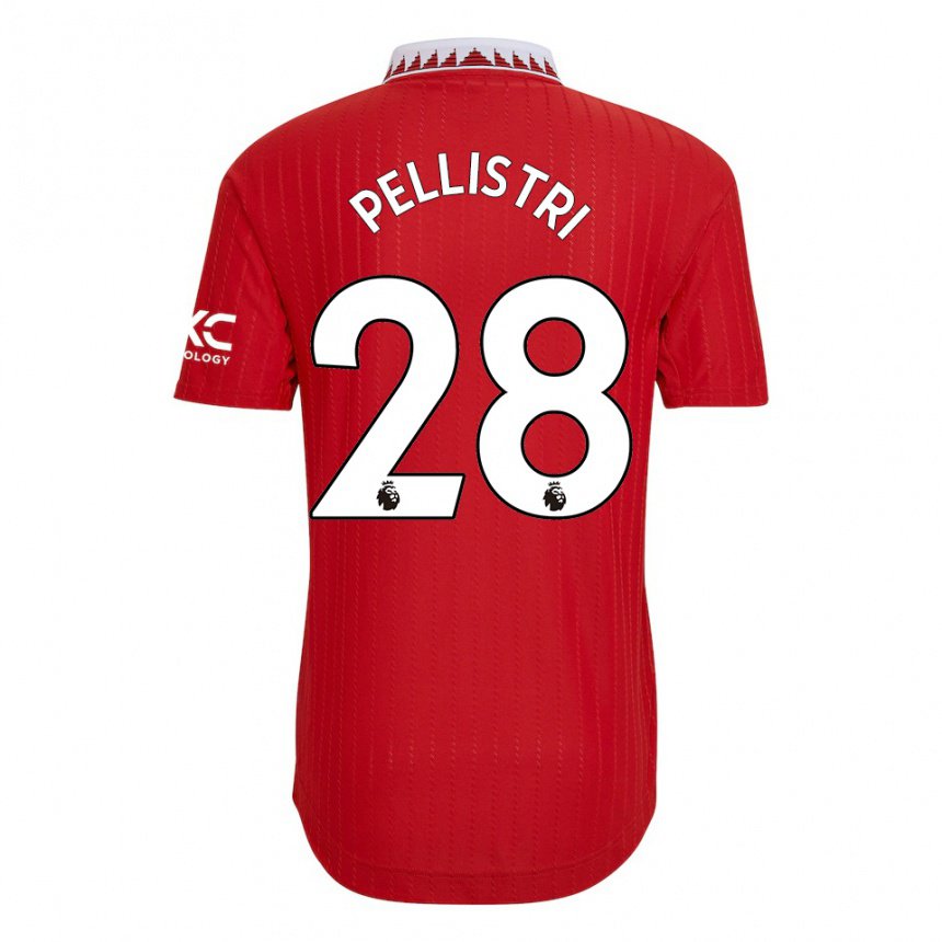 Enfant Maillot Facundo Pellistri #28 Rouge Tenues Domicile 2022/23 T-shirt Belgique