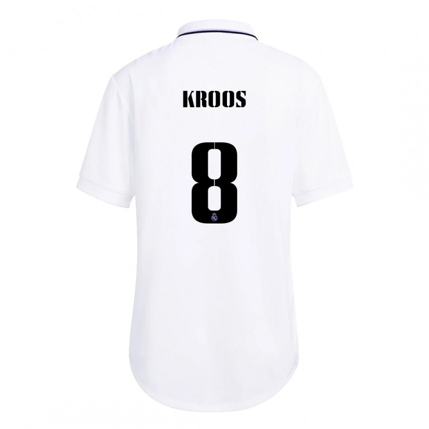 Enfant Maillot Toni Kroos #8 Blanc Violet Tenues Domicile 2022/23 T-shirt Belgique