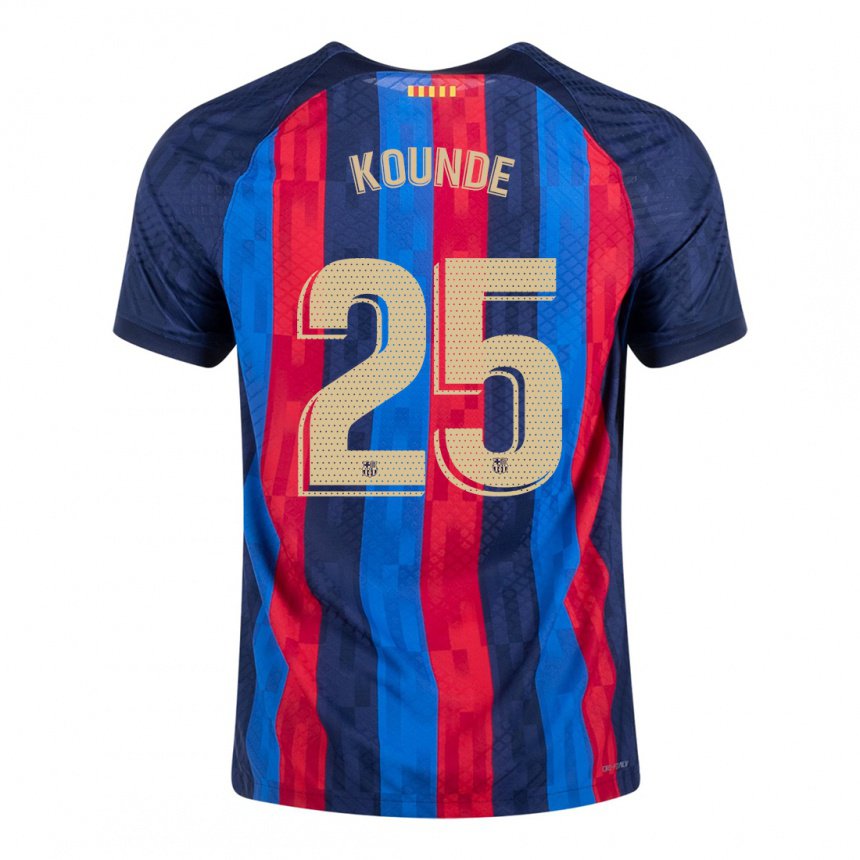 Enfant Maillot Jules Koundé #25 Bleu Écarlate Tenues Domicile 2022/23 T-shirt Belgique