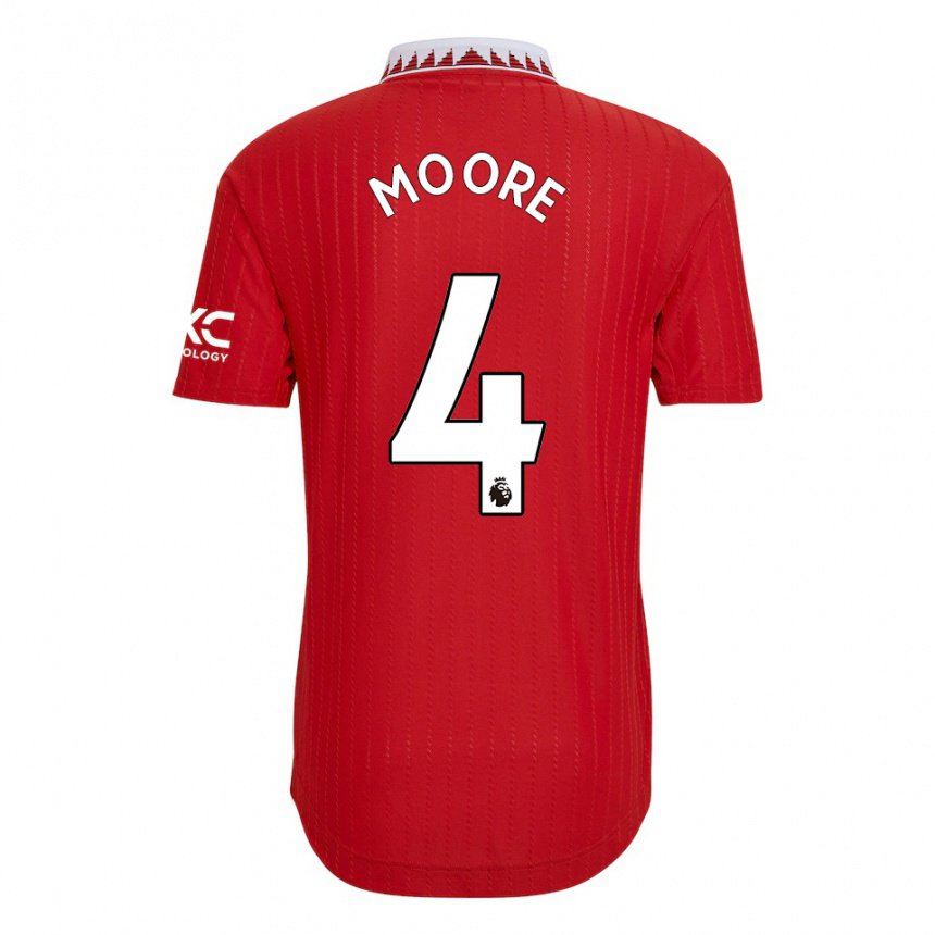 Kinder Jade Moore #4 Rot Heimtrikot Trikot 2022/23 T-shirt Belgien