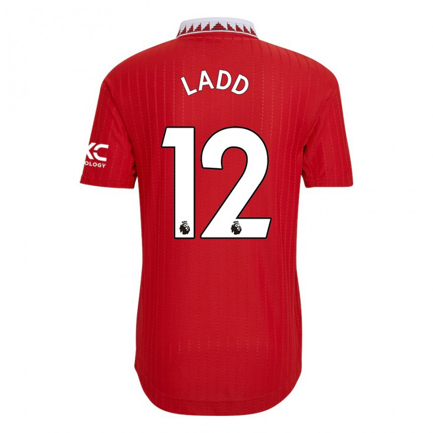 Kinder Hayley Ladd #12 Rot Heimtrikot Trikot 2022/23 T-shirt Belgien