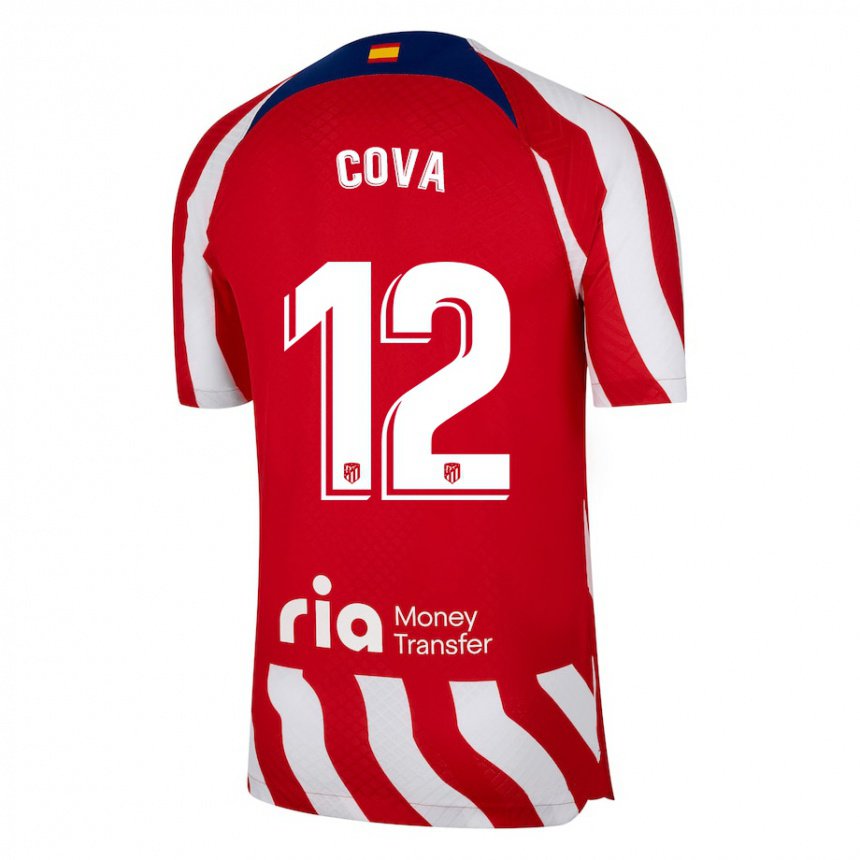 Kinder Adrian Cova #12 Rot Weiß Blau Heimtrikot Trikot 2022/23 T-shirt Belgien