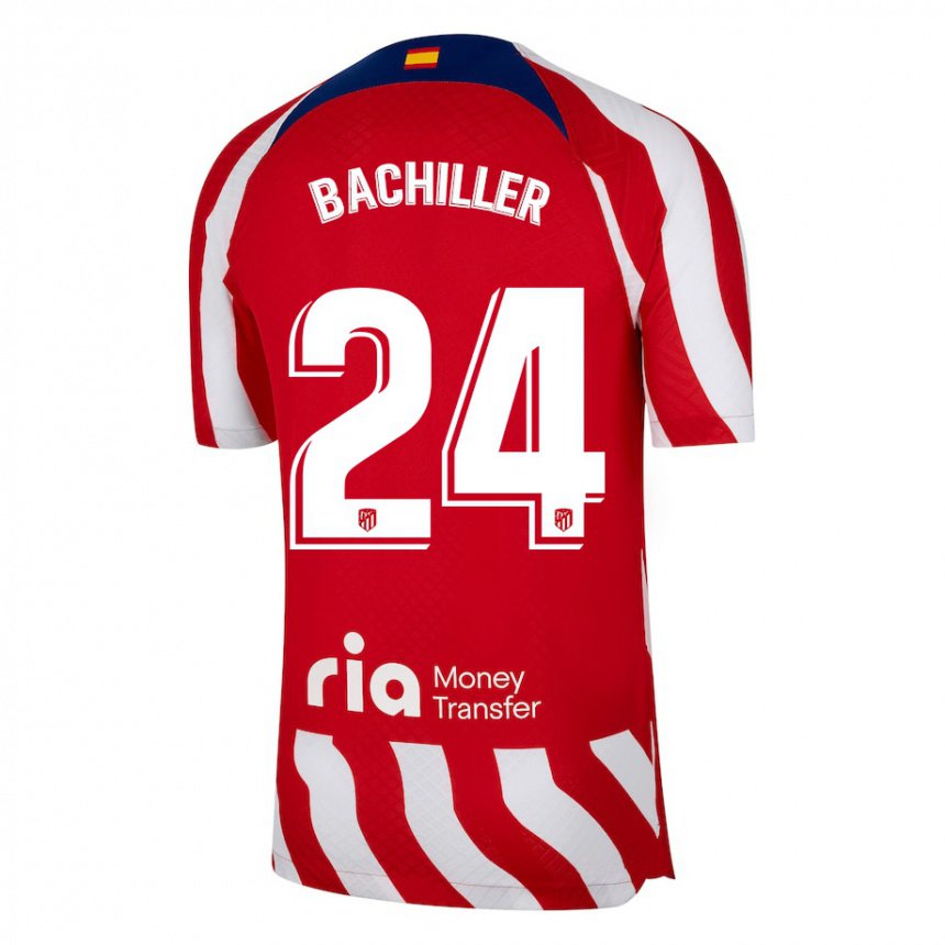 Kinder Iker Bachiller #24 Rot Weiß Blau Heimtrikot Trikot 2022/23 T-shirt Belgien