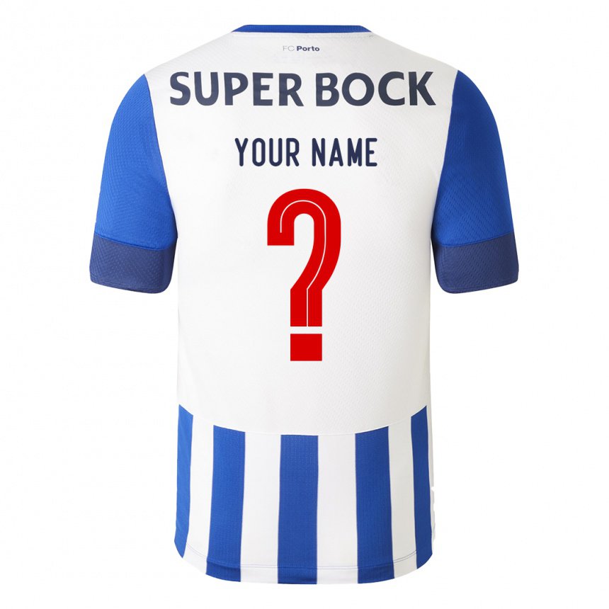 Kinder Ihren Namen #0 Königsblau Heimtrikot Trikot 2022/23 T-shirt Belgien