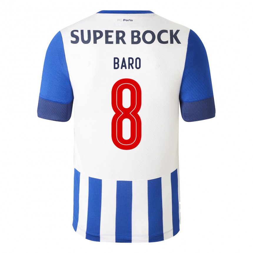 Enfant Maillot Romario Baro #8 Bleu Royal Tenues Domicile 2022/23 T-shirt Belgique