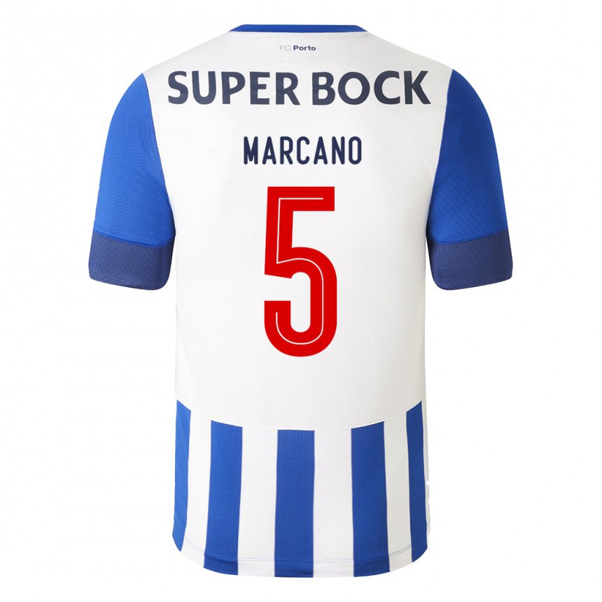 Enfant Maillot Ivan Marcano #5 Bleu Royal Tenues Domicile 2022/23 T-shirt Belgique