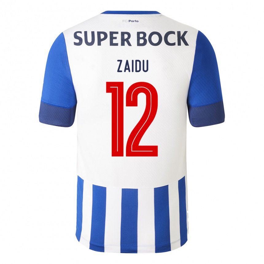 Enfant Maillot Zaidu #12 Bleu Royal Tenues Domicile 2022/23 T-shirt Belgique