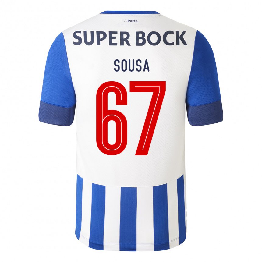 Enfant Maillot Vasco Sousa #67 Bleu Royal Tenues Domicile 2022/23 T-shirt Belgique