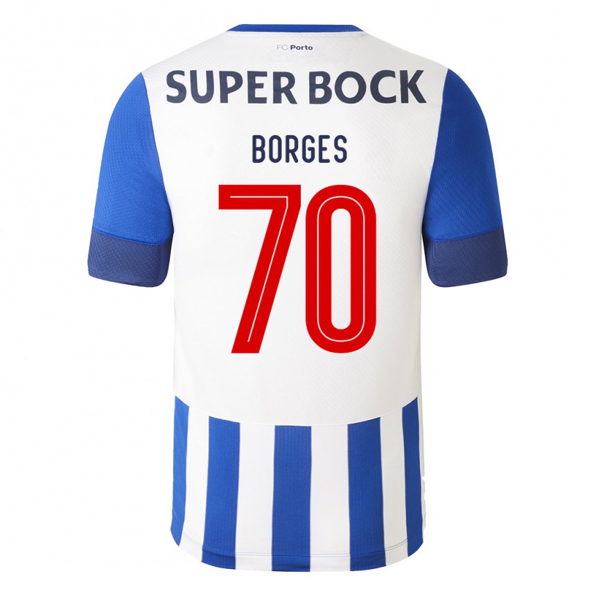 Kinder Goncalo Borges #70 Königsblau Heimtrikot Trikot 2022/23 T-shirt Belgien