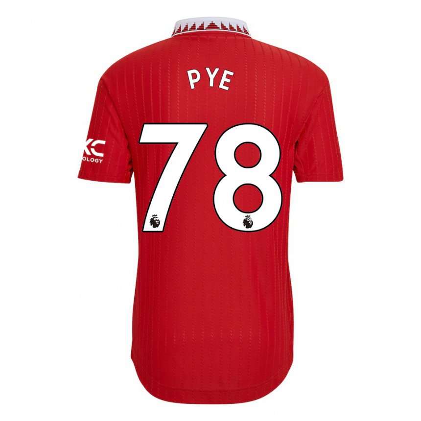 Enfant Maillot Logan Pye #78 Rouge Tenues Domicile 2022/23 T-shirt Belgique