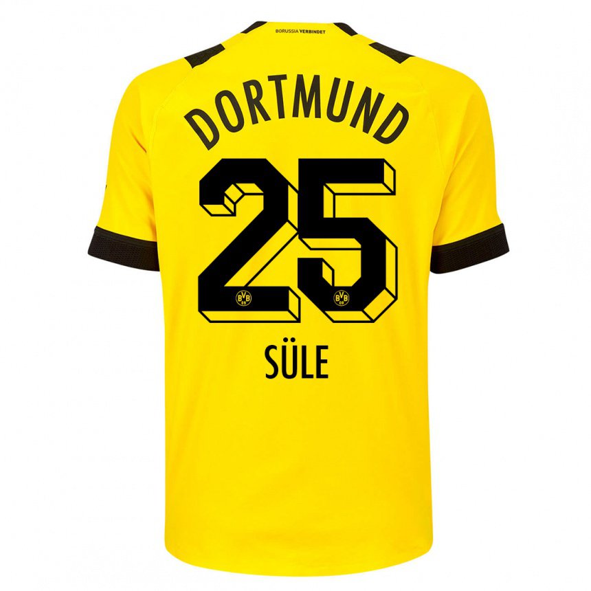 Kinder Niklas Süle #25 Gelb Heimtrikot Trikot 2022/23 T-shirt Belgien