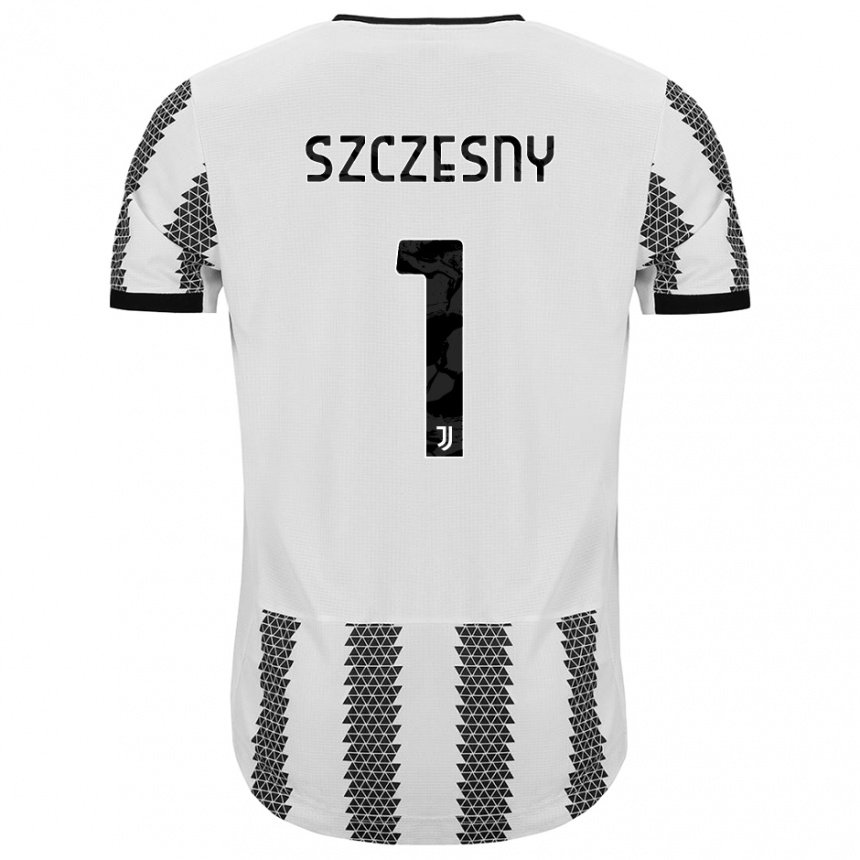 Kinder Wojciech Szczesny #1 Weiß Schwarz Heimtrikot Trikot 2022/23 T-shirt Belgien