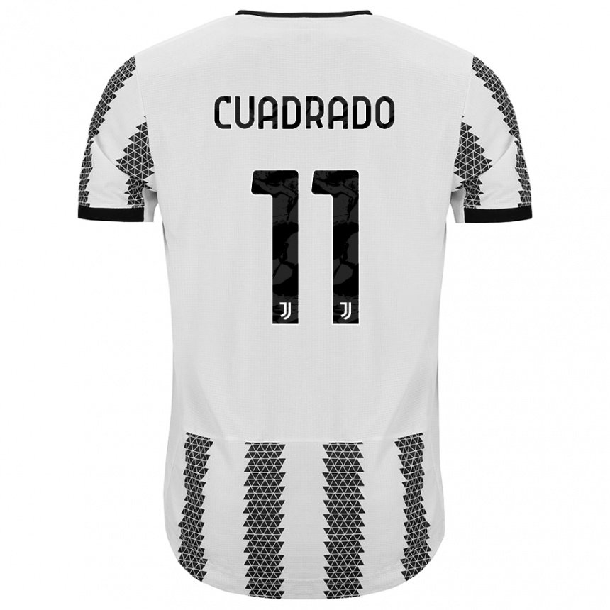 Kinder Juan Cuadrado #11 Weiß Schwarz Heimtrikot Trikot 2022/23 T-shirt Belgien