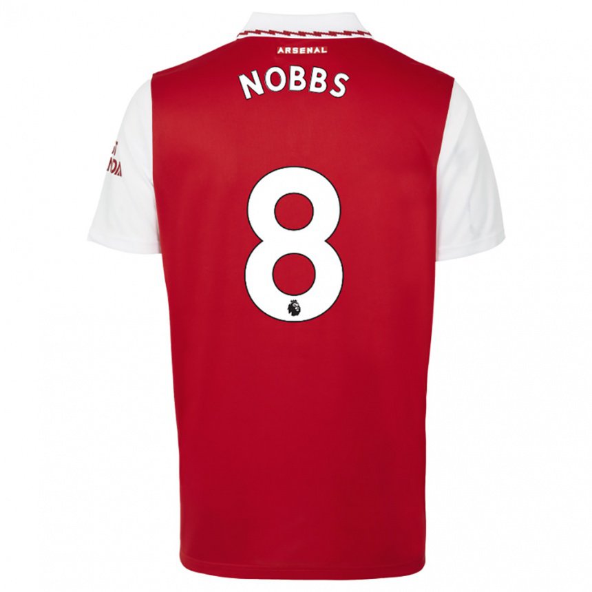 Kinder Nobbs #8 Rot Weiß Heimtrikot Trikot 2022/23 T-shirt Belgien
