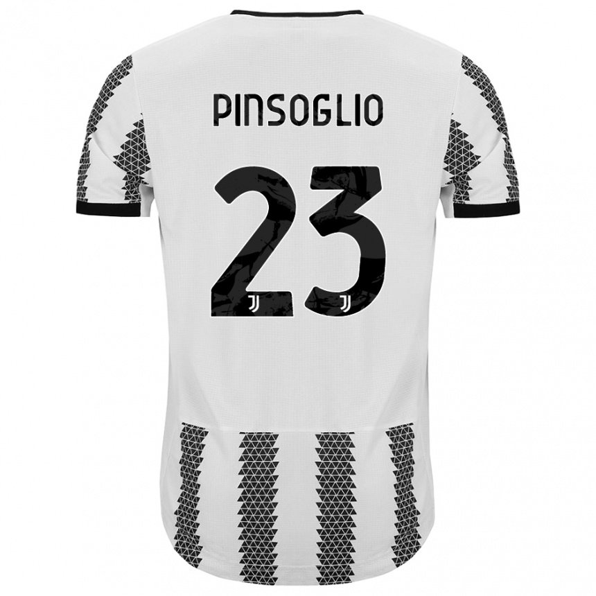Enfant Maillot Carlo Pinsoglio #23 Blanc Noir Tenues Domicile 2022/23 T-shirt Belgique