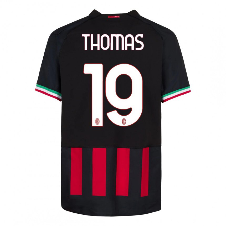 Kinder Lindsey Thomas #19 Schwarz Rot Heimtrikot Trikot 2022/23 T-shirt Belgien