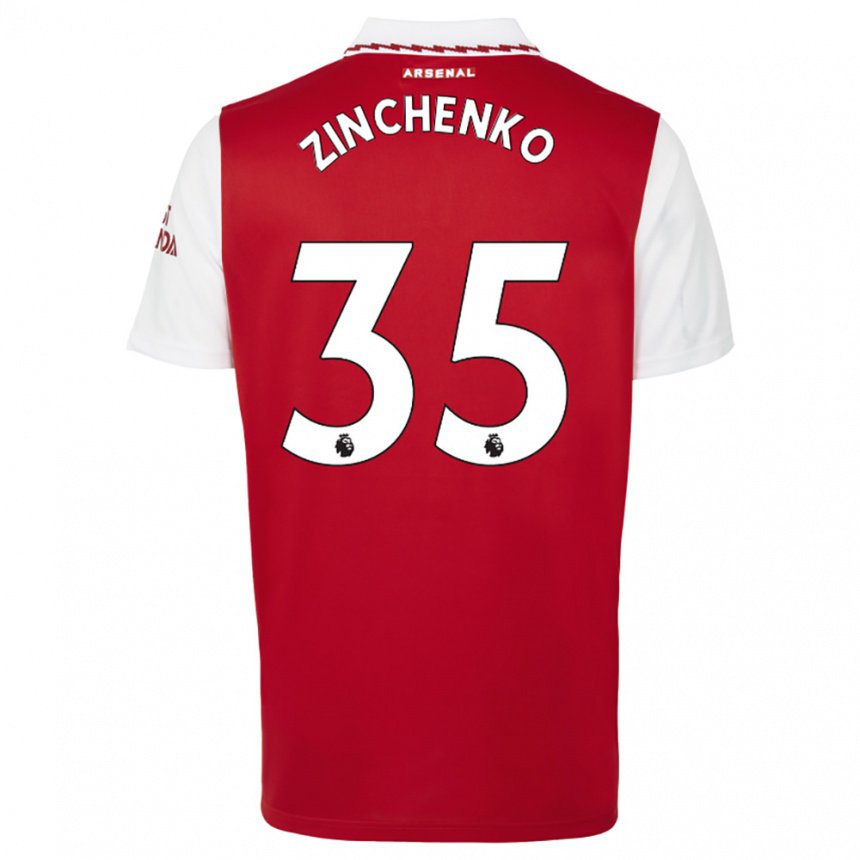 Kinder Oleksandr Zinchenko #35 Rot Weiß Heimtrikot Trikot 2022/23 T-shirt Belgien