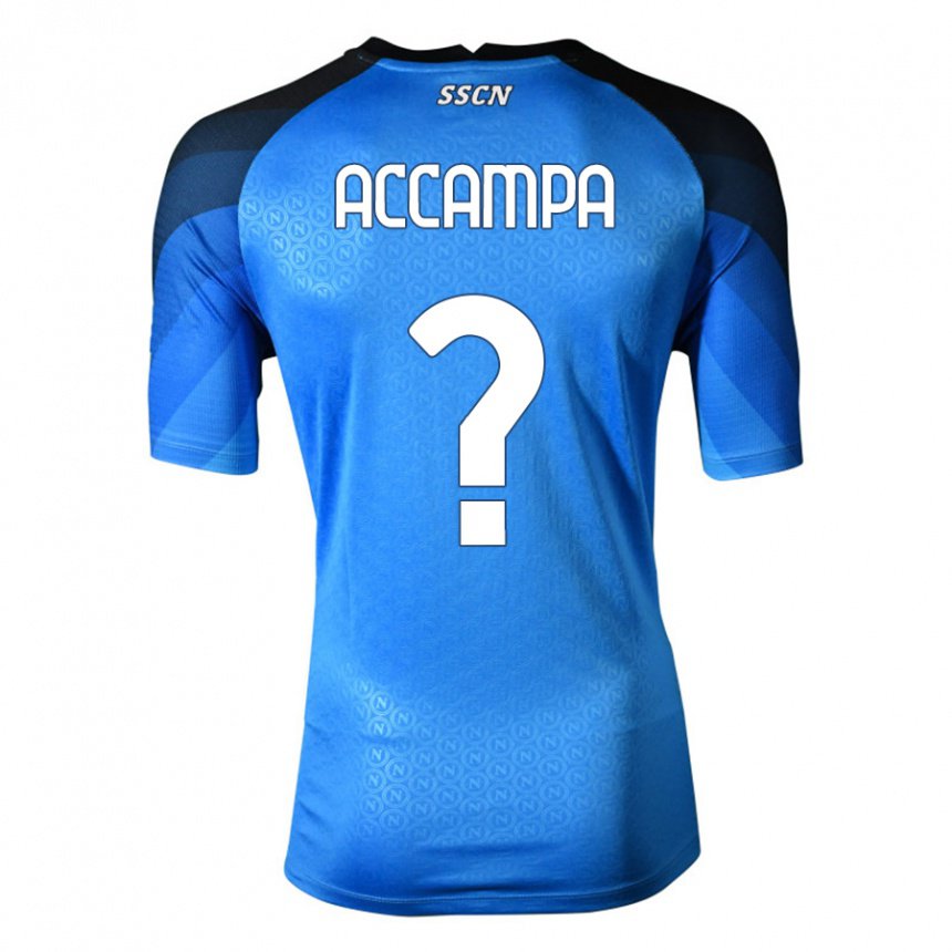 Kinder Davide Accampa #0 Dunkelblau Grau Heimtrikot Trikot 2022/23 T-shirt Belgien