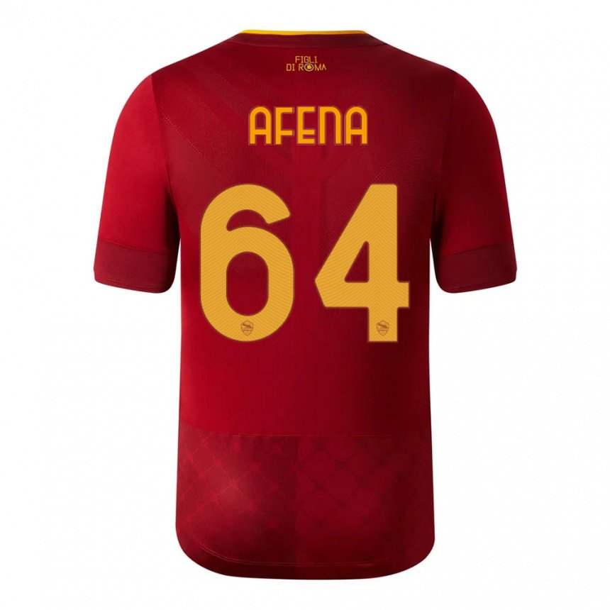 Enfant Maillot Felix Afena-gyan #64 Brun Rouge Tenues Domicile 2022/23 T-shirt Belgique