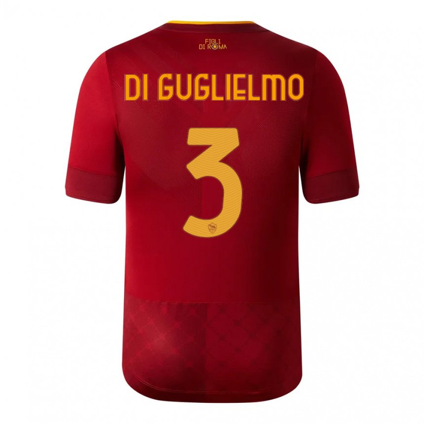 Kinder Lucia Di Guglielmo #3 Rotbraun Heimtrikot Trikot 2022/23 T-shirt Belgien