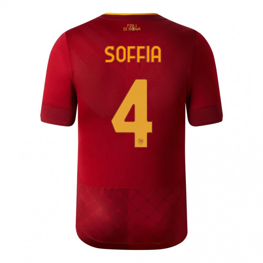 Kinder Angelica Soffia #4 Rotbraun Heimtrikot Trikot 2022/23 T-shirt Belgien