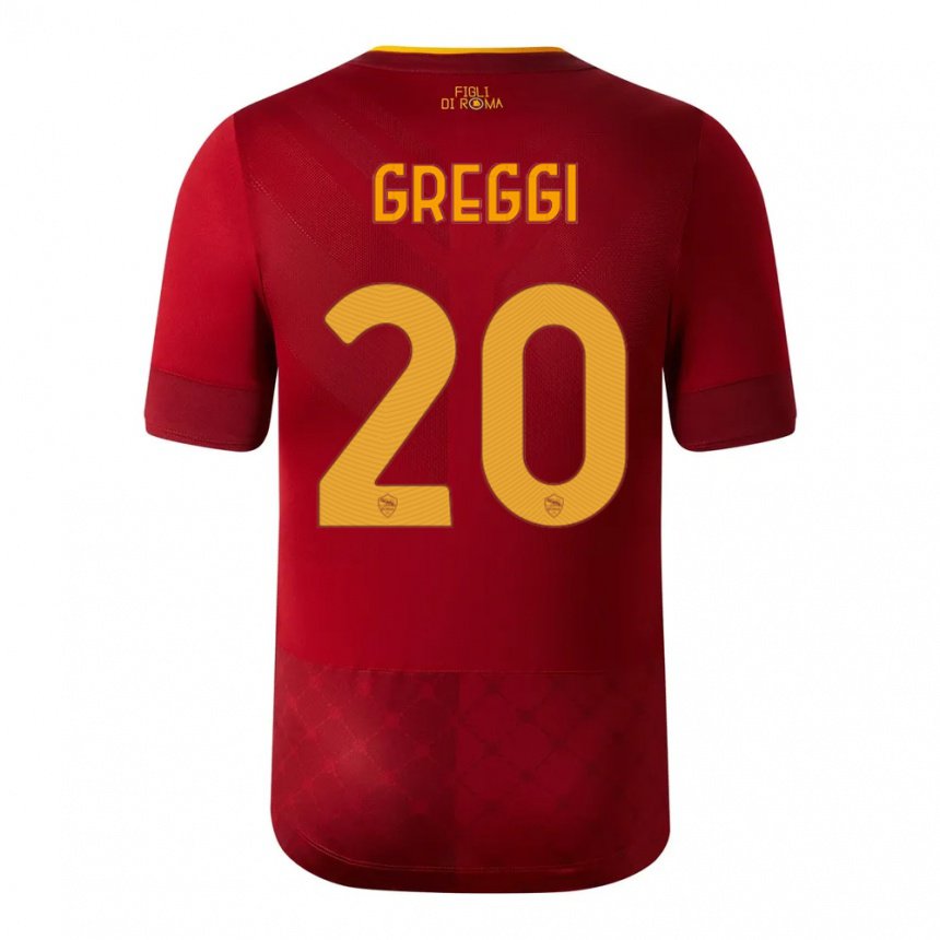 Kinder Giada Greggi #20 Rotbraun Heimtrikot Trikot 2022/23 T-shirt Belgien