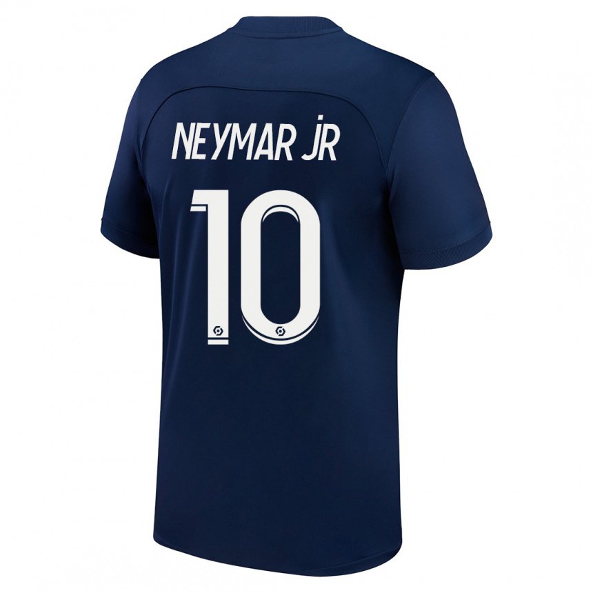 Kinder Neymar #10 Dunkelblau Rot Heimtrikot Trikot 2022/23 T-shirt Belgien
