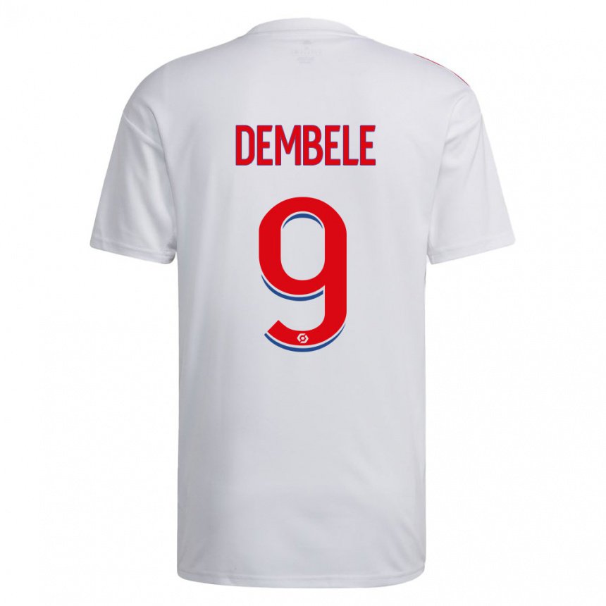 Kinder Moussa Dembele #9 Weiß Blau Rot Heimtrikot Trikot 2022/23 T-shirt Belgien