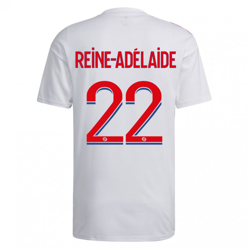 Enfant Maillot Jeff Reine-adelaide #22 Blanc Bleu Rouge Tenues Domicile 2022/23 T-shirt Belgique