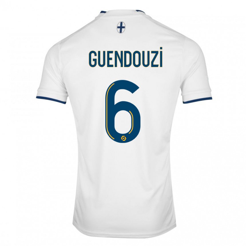 Enfant Maillot Matteo Guendouzi #6 Saphir Blanc Tenues Domicile 2022/23 T-shirt Belgique