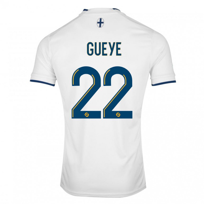 Kinder Pape Gueye #22 Weißer Saphir Heimtrikot Trikot 2022/23 T-shirt Belgien