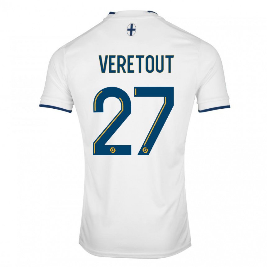 Kinder Jordan Veretout #27 Weißer Saphir Heimtrikot Trikot 2022/23 T-shirt Belgien