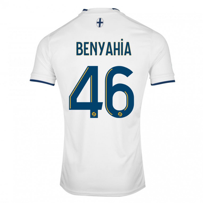 Enfant Maillot Aylan Benyahia-tani #46 Saphir Blanc Tenues Domicile 2022/23 T-shirt Belgique