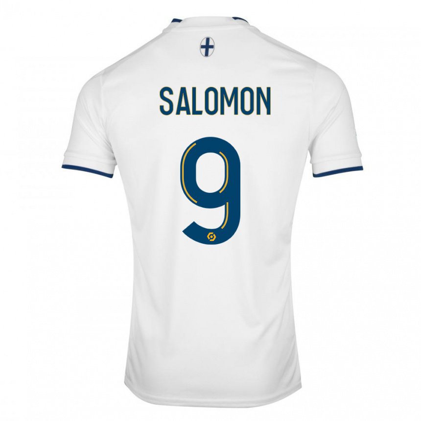 Kinder Maeva Salomon #9 Weißer Saphir Heimtrikot Trikot 2022/23 T-shirt Belgien