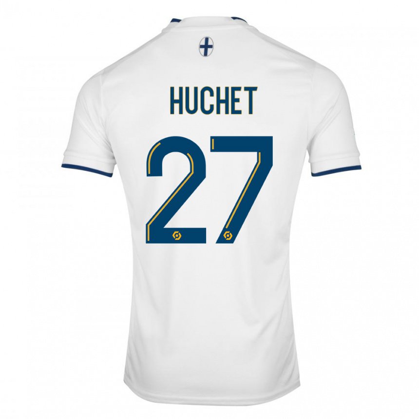 Kinder Sarah Huchet #27 Weißer Saphir Heimtrikot Trikot 2022/23 T-shirt Belgien