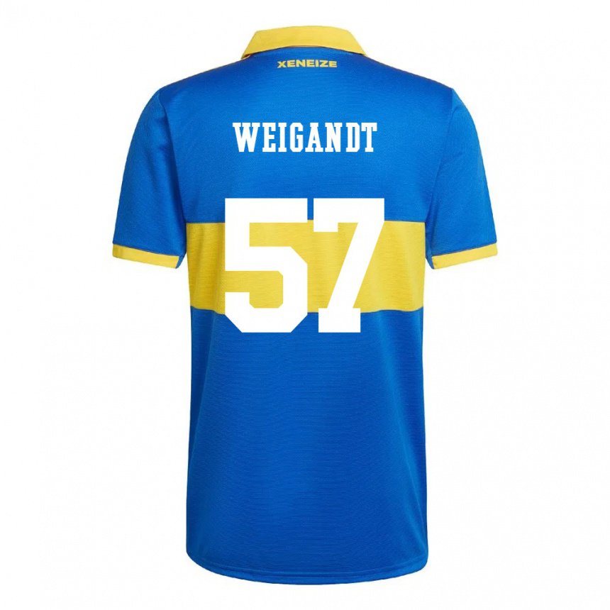 Kinder Marcelo Weigandt #57 Olympiagelb Heimtrikot Trikot 2022/23 T-shirt Belgien