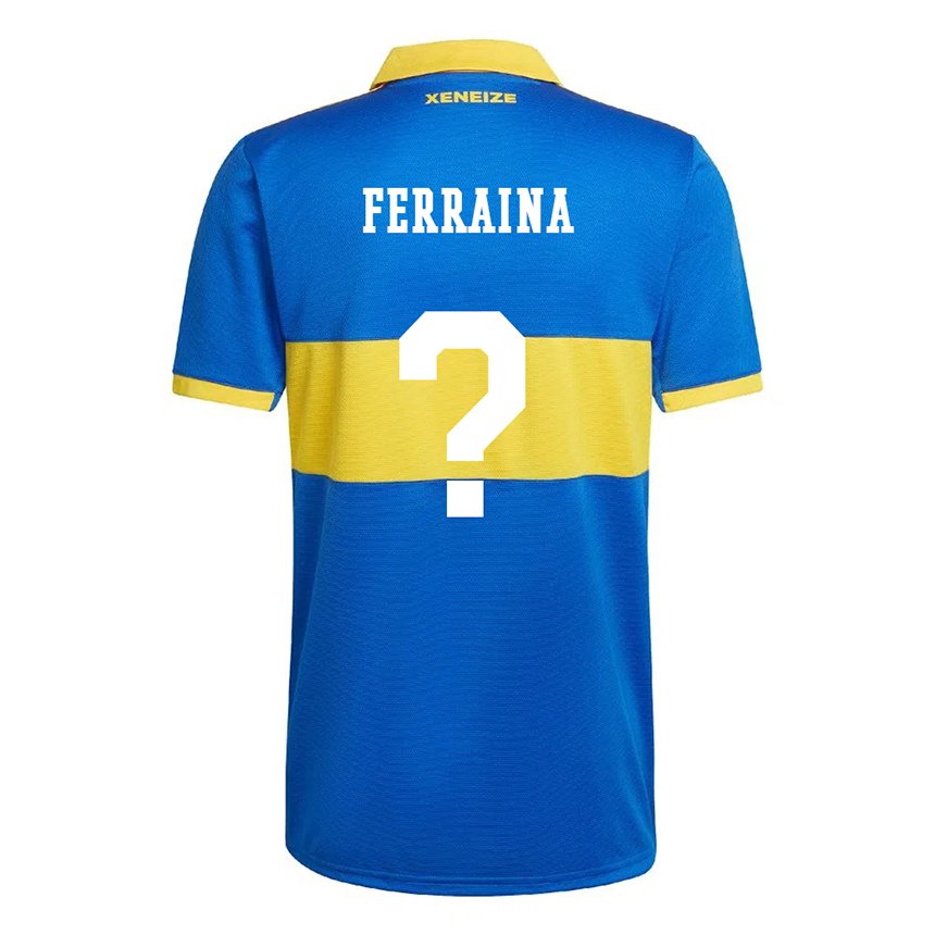 Kinder Giovanni Ferraina #0 Olympiagelb Heimtrikot Trikot 2022/23 T-shirt Belgien