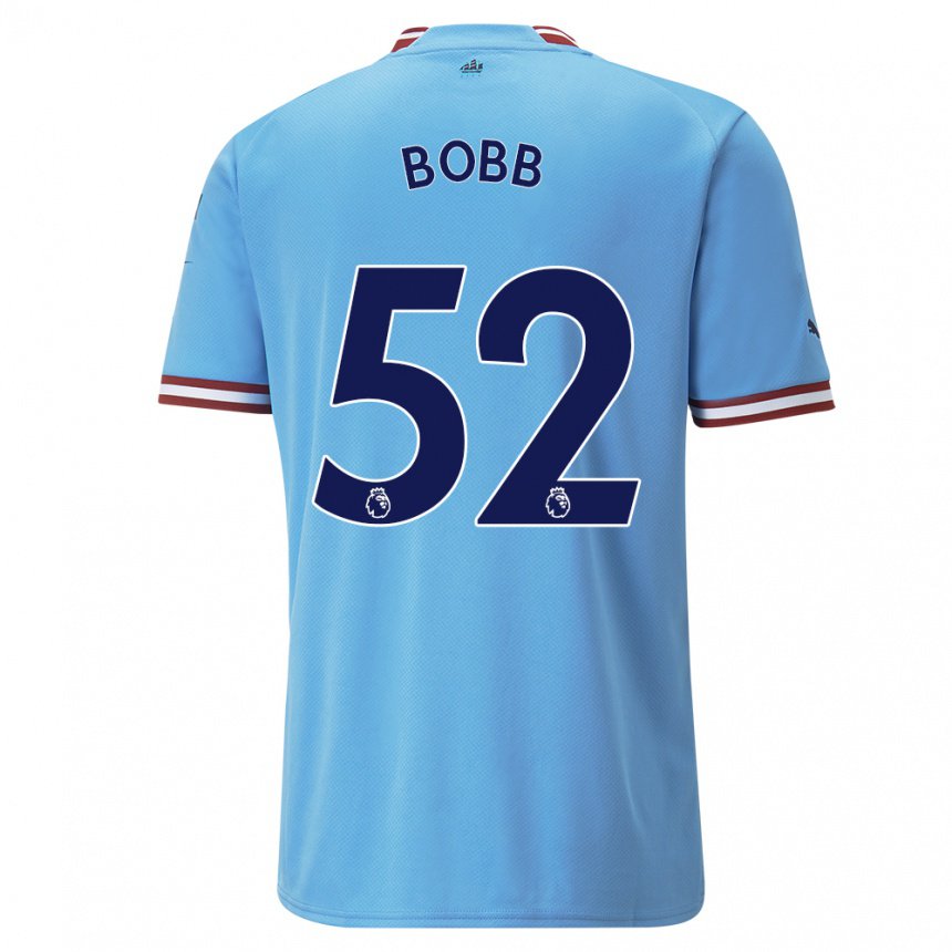 Kinder Oscar Bobb #52 Blau Rot Heimtrikot Trikot 2022/23 T-shirt Belgien