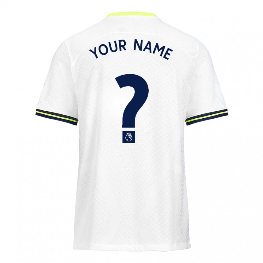 Enfant Maillot Votre Nom #0 Blanc Vert Tenues Domicile 2022/23 T-shirt Belgique