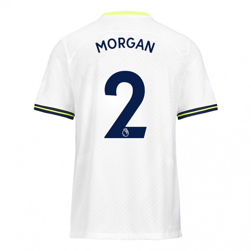 Kinder Esther Morgan #2 Weiß Grün Heimtrikot Trikot 2022/23 T-shirt Belgien