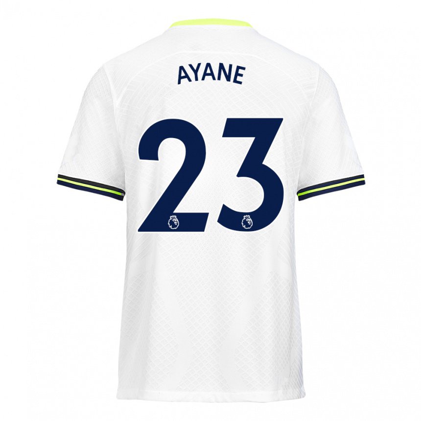 Enfant Maillot Rosella Ayane #23 Blanc Vert Tenues Domicile 2022/23 T-shirt Belgique