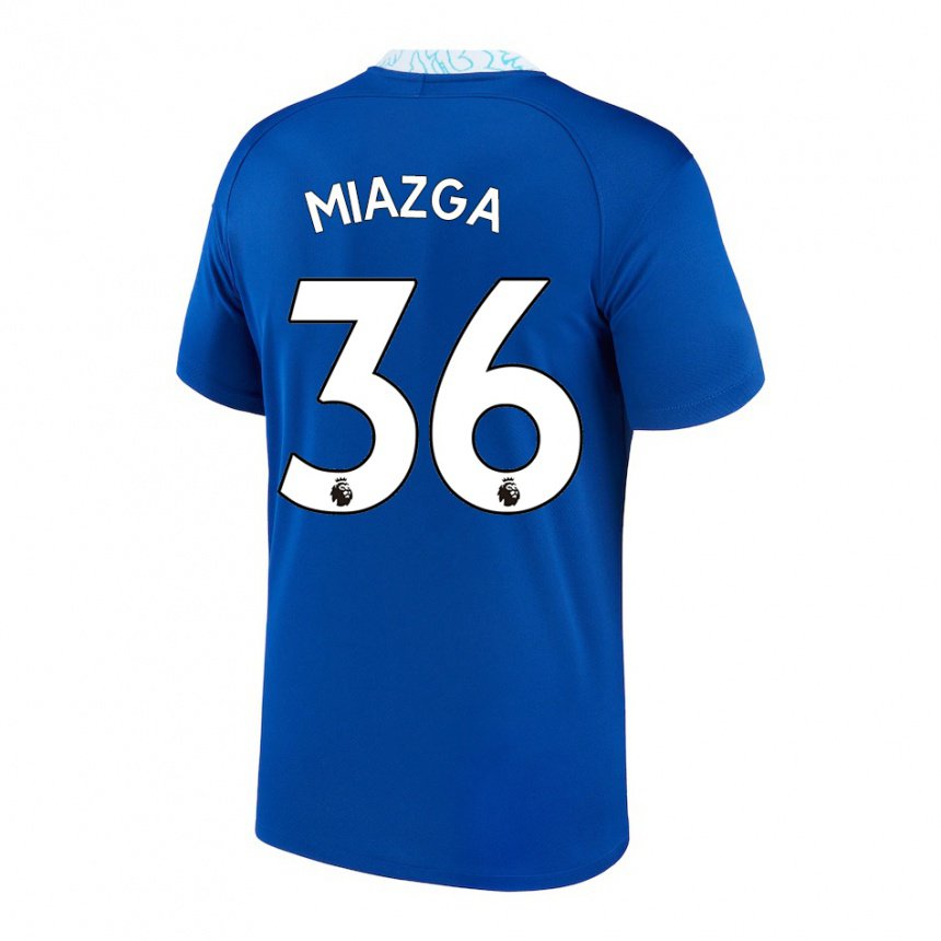 Enfant Maillot Matt Miazga #36 Bleu Foncé Tenues Domicile 2022/23 T-shirt Belgique