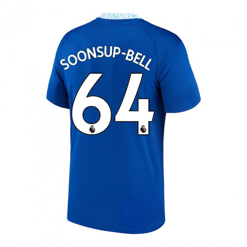 Kinder Jude Soonsup-bell #64 Dunkelblau Heimtrikot Trikot 2022/23 T-shirt Belgien