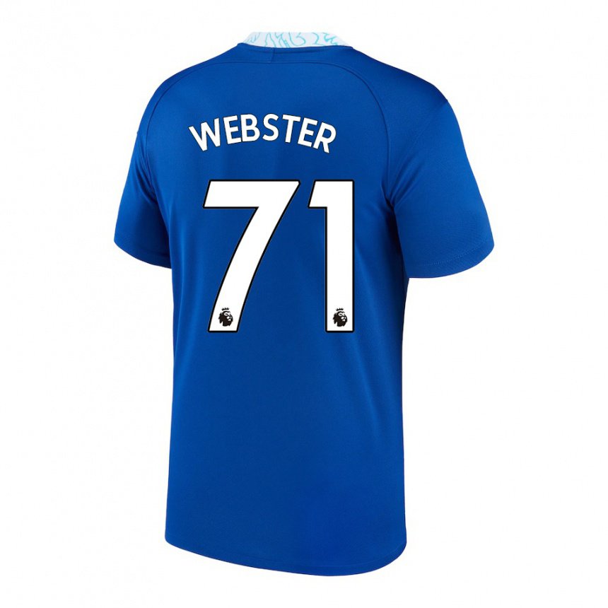 Kinder Charlie Webster #71 Dunkelblau Heimtrikot Trikot 2022/23 T-shirt Belgien