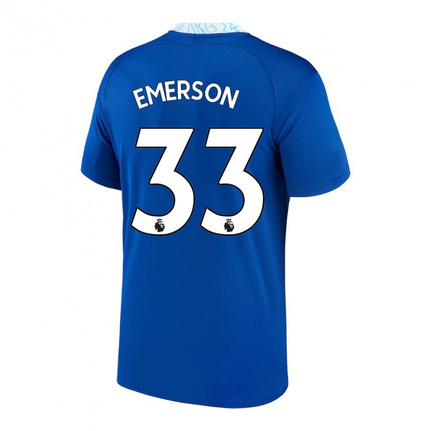 Enfant Maillot Emerson #33 Bleu Foncé Tenues Domicile 2022/23 T-shirt Belgique