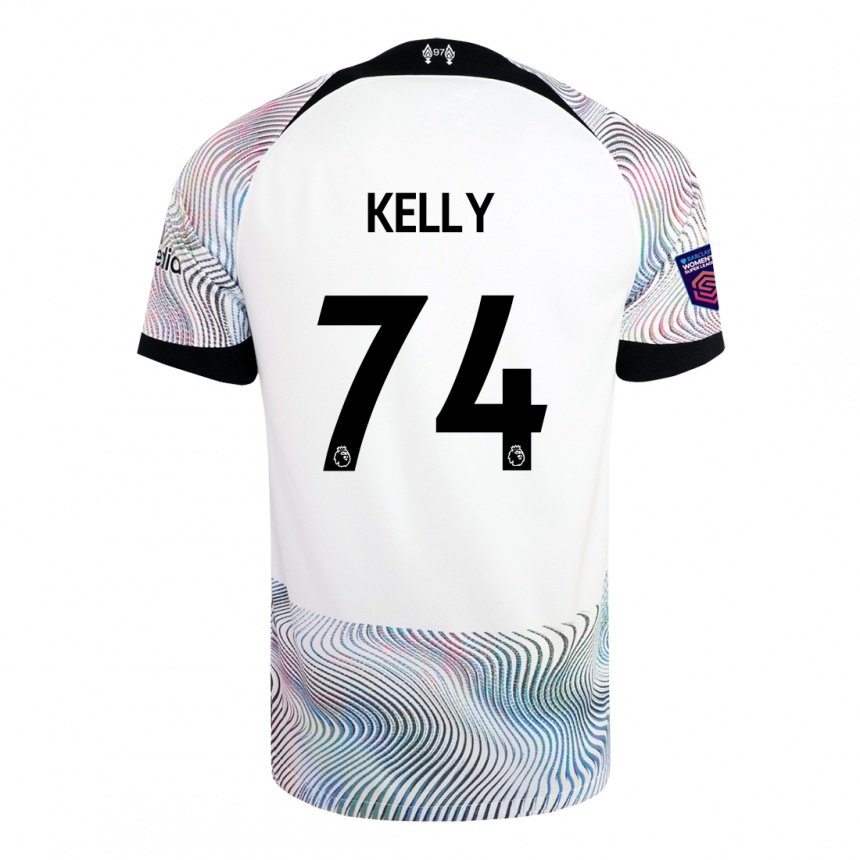 Enfant Maillot Oscar Kelly #74 Blanc Coloré Tenues Extérieur 2022/23 T-shirt Belgique