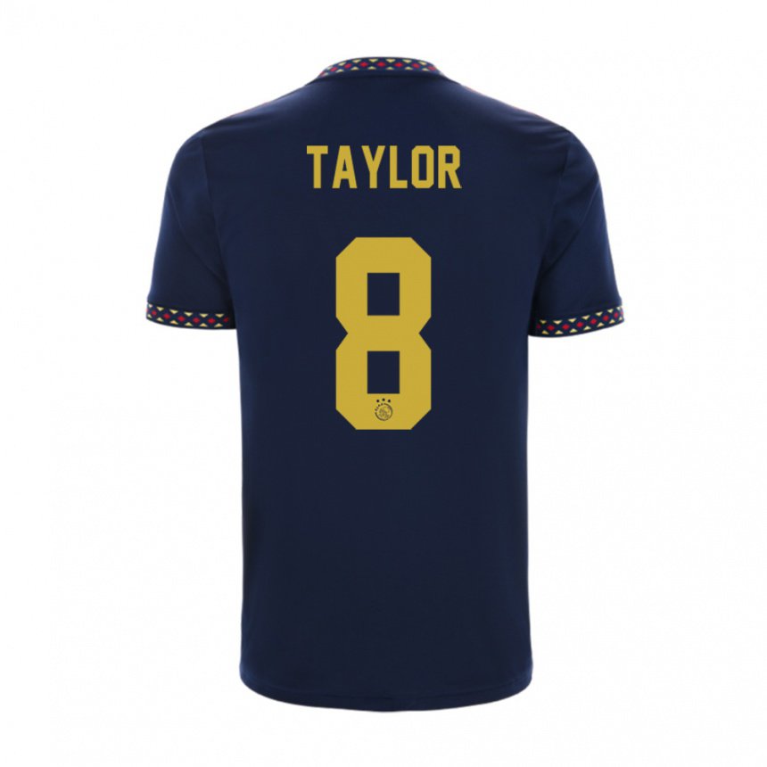 Kinder Kenneth Taylor #8 Dunkelblau Auswärtstrikot Trikot 2022/23 T-shirt Belgien