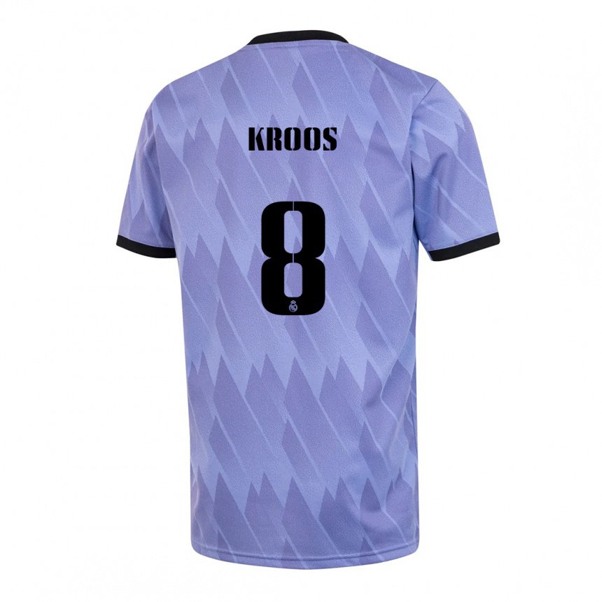 Enfant Maillot Toni Kroos #8 Violet Noir Tenues Extérieur 2022/23 T-shirt Belgique